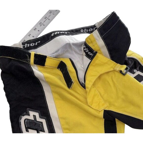 Motorcycle ATV Off Road Thor Men’s‎ Pants Size 32 Yellow, See Photos - Picture 16 of 16